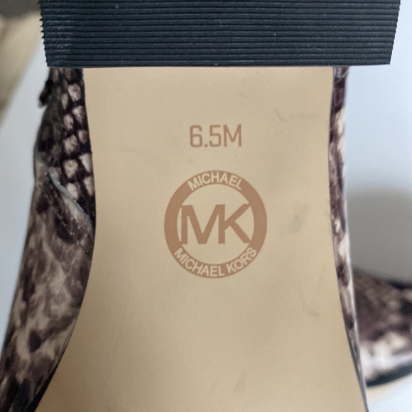 EUC Michael Kors Snakeskin Ankle Boots - Picture 3 of 8